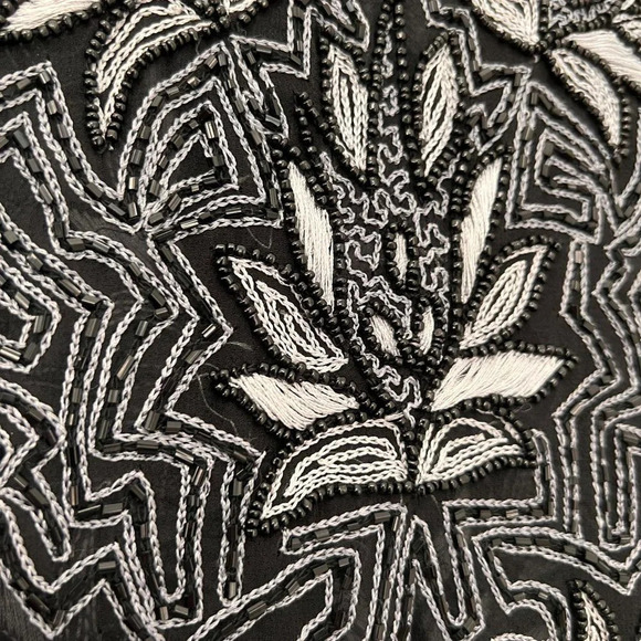 Beaded Silk Sleeveless Top - Picture 3 of 8